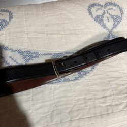 Coach leather belt