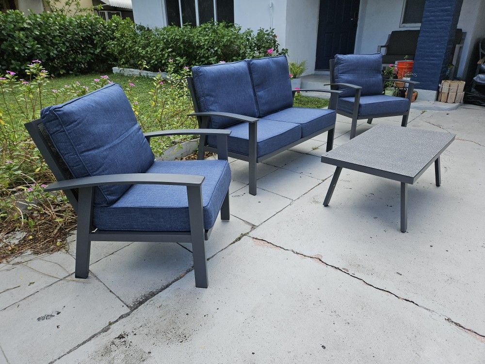 New And Assembled High Quality Aluminum Outdoor Patio Set