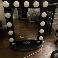 Vanity Girl Makeup Light With Table , Works Perfect 