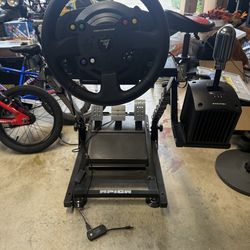 Thrustmaster Racing Simulator with Fanatec shifter