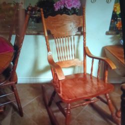 Oak Rocking Chair Adult Size