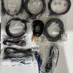 Audio/Video Cables: HDMI DVI AV VGA Display Port Aux