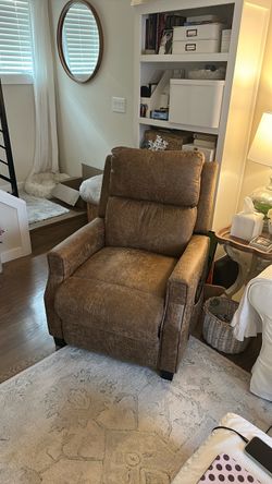 Brown recliner