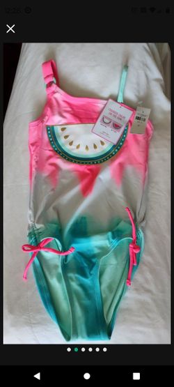 New With Tags Girls Justice One Piece Swimsuit 