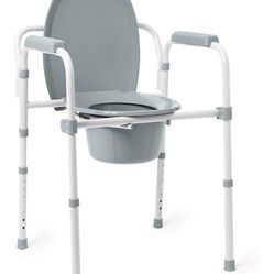 3 In 1 Commode With Elongated Seat 
