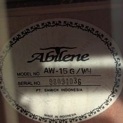 Abilene Acoustic Samick Indonesia