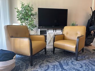 Leather chairs