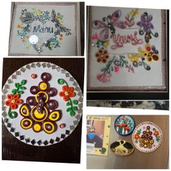 Costomized quilling photo frames