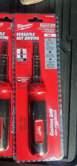 New Milwaukee Versatile Nut Driving 9 PC Multi-Nut Driver SAE 48-22-2920