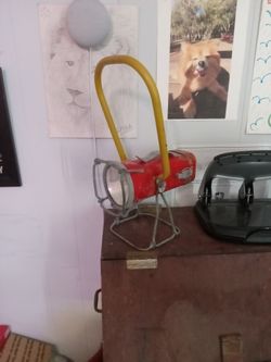 Antique Flashlight Holder Carrier