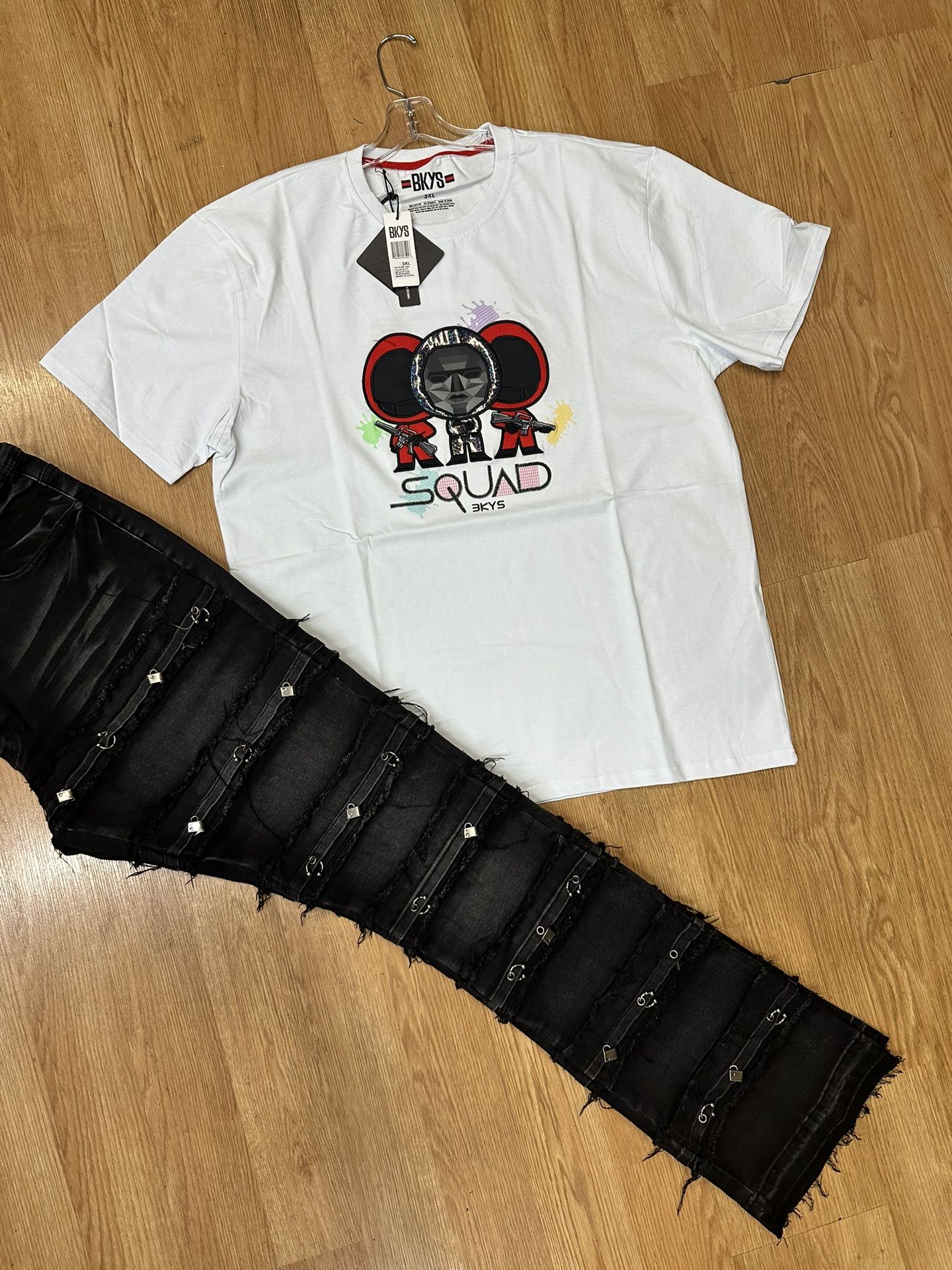 New Stacked Jeans New Shirt