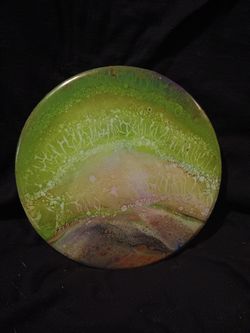 5" Round Acrylic Pour Painting
