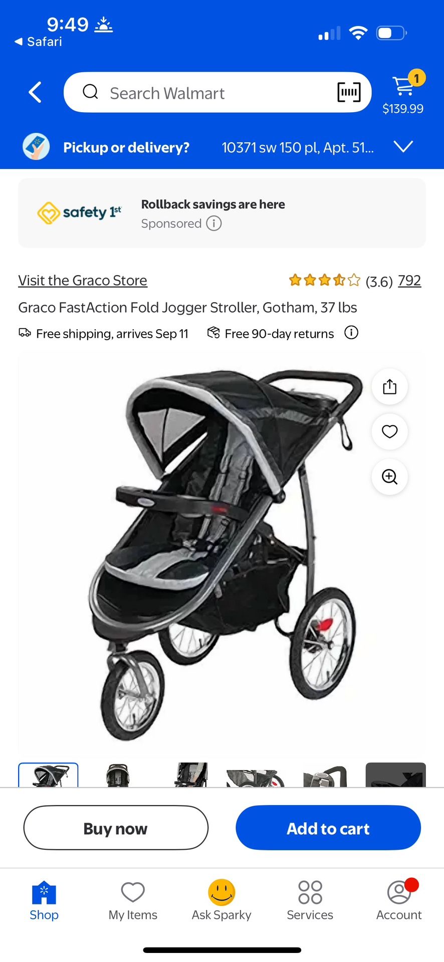 Graco Running Stroller