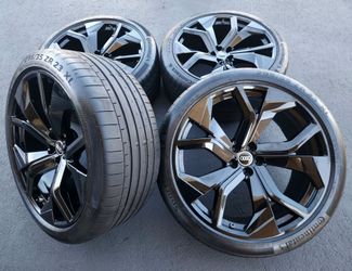 23" Audi Q8 SQ8 New Gloss Black OEM Wheels And Tires