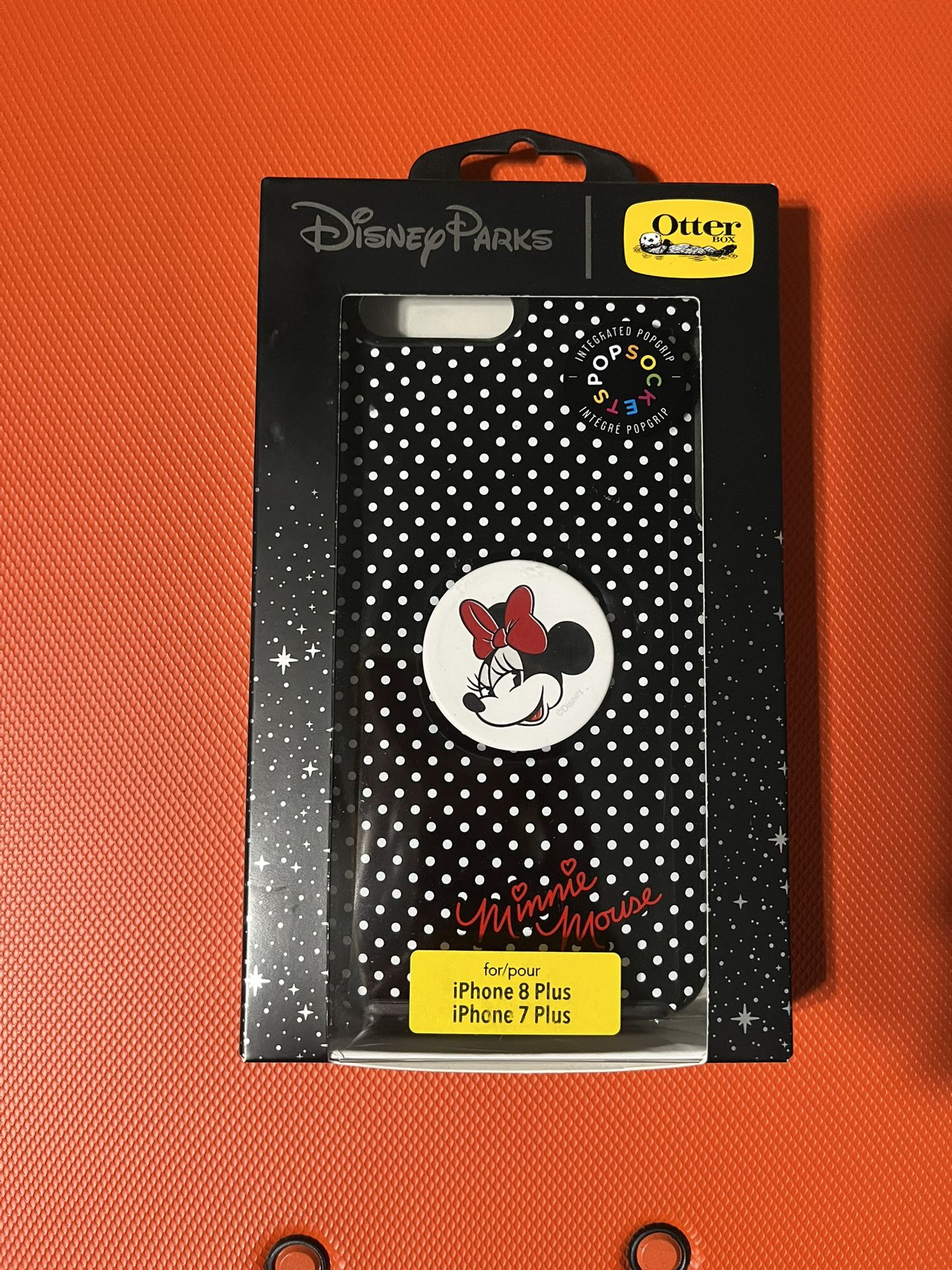 Minnie Mouse- Otterbox / Disney Parks / Pop Socket iPhone 7/8 Plus