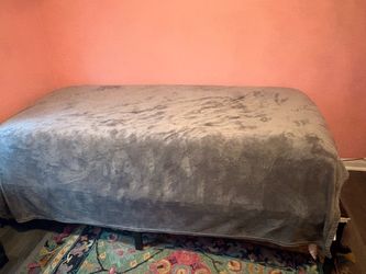 Twin sized bed with frame