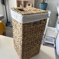 Beautiful Basket With Fabric Bag Inside