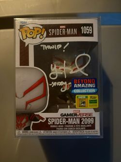 YURI LOWENTHAL SIGNED FUNKO POP! SPIDER-MAN 2099 #1059 SDCC EXCLUSIVE MARVEL NEW JSA CERTIFIED!