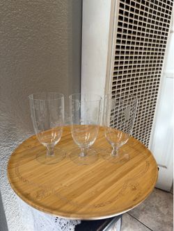 Princess House Set De 3 Vasos De Vidrio Heritage.