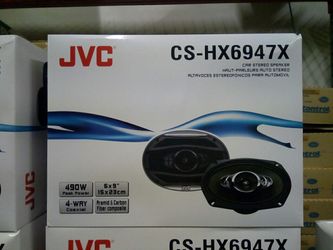 New JVC car audio 6x9 inch 4 way speaker pair