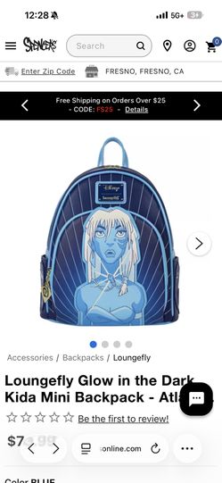 Loungefly Glow in the Dark Kida Mini Backpack
