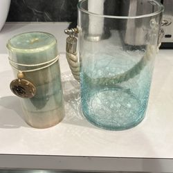 Crackled Candle Holder/Vase