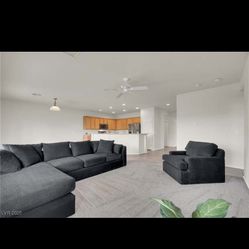 Sofa sectional and chair