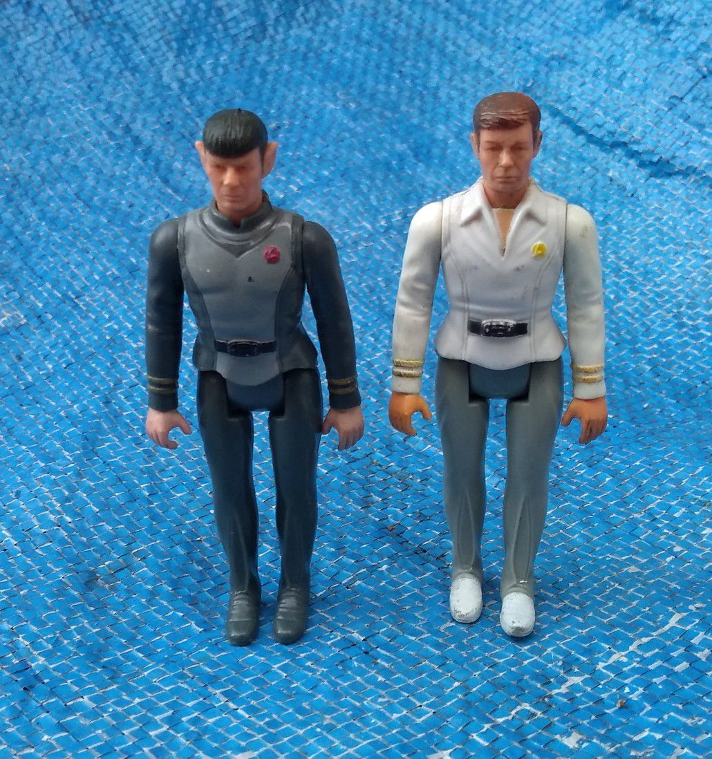 1979 Mego Star Trek Action Figure Lot Mr. Spock Dr. McCoy Vintage Collectible