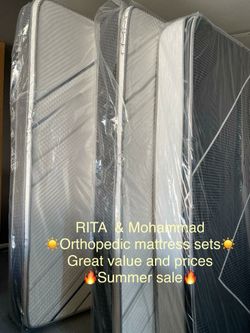 Brand new orthopedic mattress set