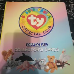 Authentic Beanie Baby Collectors Binder/Cards 