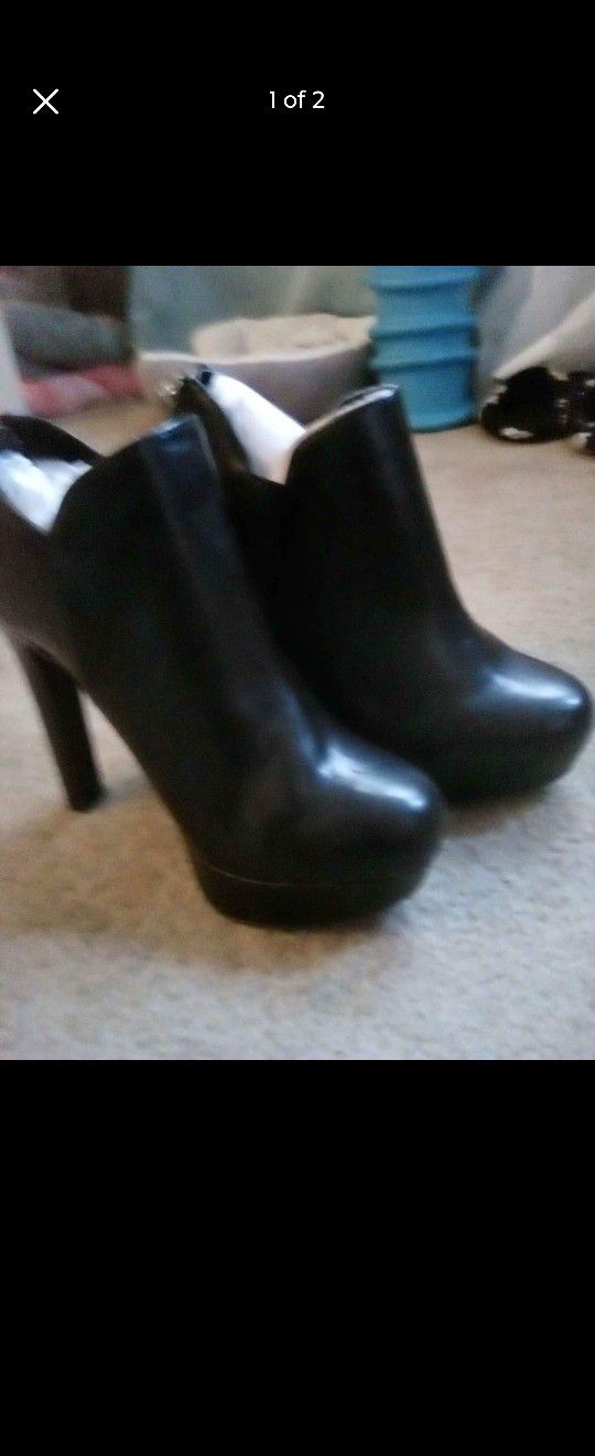 Brand New Material Girl Boot Heels. Size 7 $10 Obo
