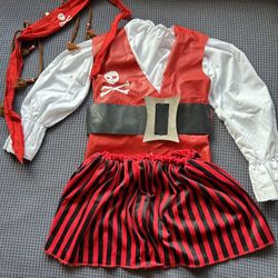 Girl Pirate Costume for Kids Size Small