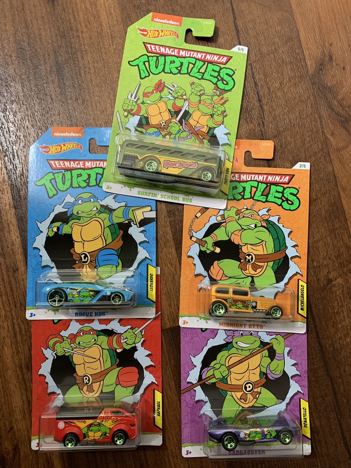 Hot Wheels Ninja Turtles set