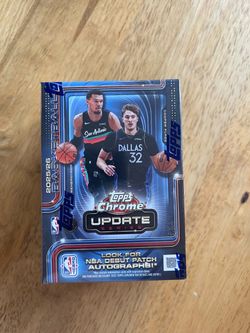 2025/26 Topps NBA Chrome Update Series Basketball Trading Card Value Box blaster