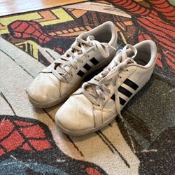 White and Black Adidas