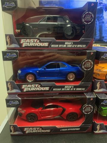 The Fast And The Furious Jada Die Cast Collection
