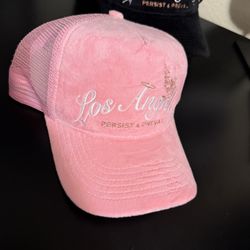 Pink Velvet Hat SnapBack 