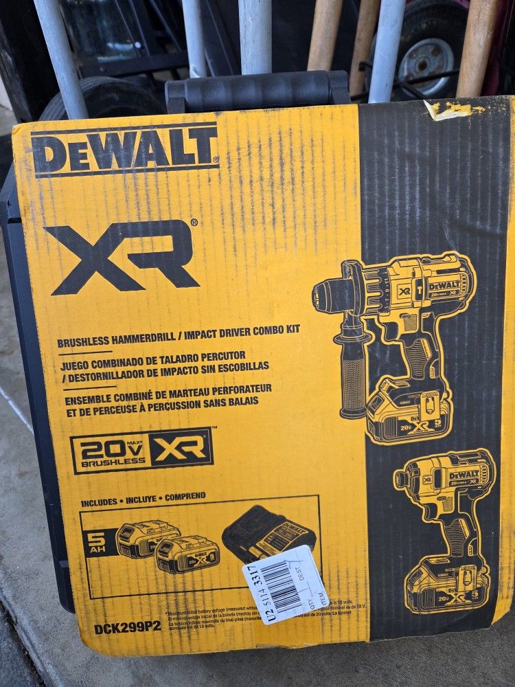 Dewalt Hammer Drill And Impact Driver Combo Kit