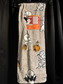 Casper the Friendly Ghost Plush Soft Blanket Throw 50x70” Halloween Costumes NEW