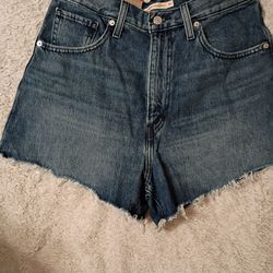 Women's Levis High Waisted Mom Shorts