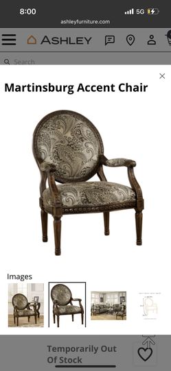 Set Of 4 Ornate Oversized Ashley Accent Chairs for Sale in Sun