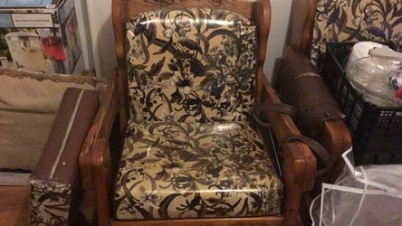 Vintage rocking chair and love seat sofas