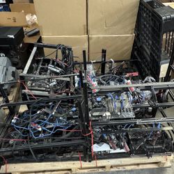 Mining Rig With Frame And Spare Parts 