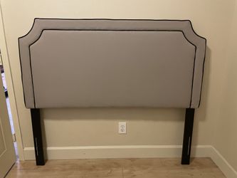 Grey queen headboard excellent condition