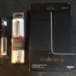 Kindle Fire HD 7” Case & two Styluses  $ 20 / all