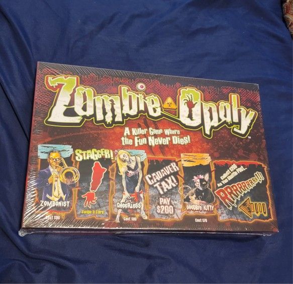 Zombie Opoly Zombie Monopoly Horror Board Game Halloween
