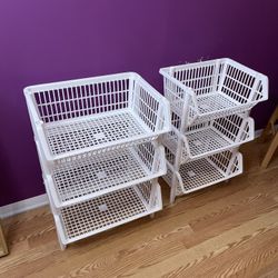 Plastic Stackable Organizer Bins