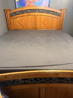 Wooden King Size Bed Frame
