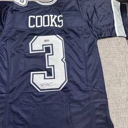 Brandin Cooks Signed Autograph Custom Jersey-JSA Coa Sticker Only-Dallas Cowboys