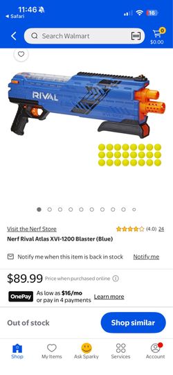 Nerf Rival Atlas XVI-1200 Blaster(Red)